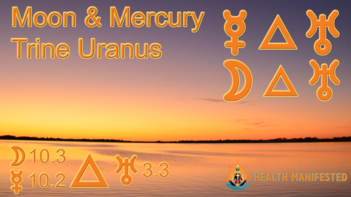 Moon and Mercury Trine Uranus