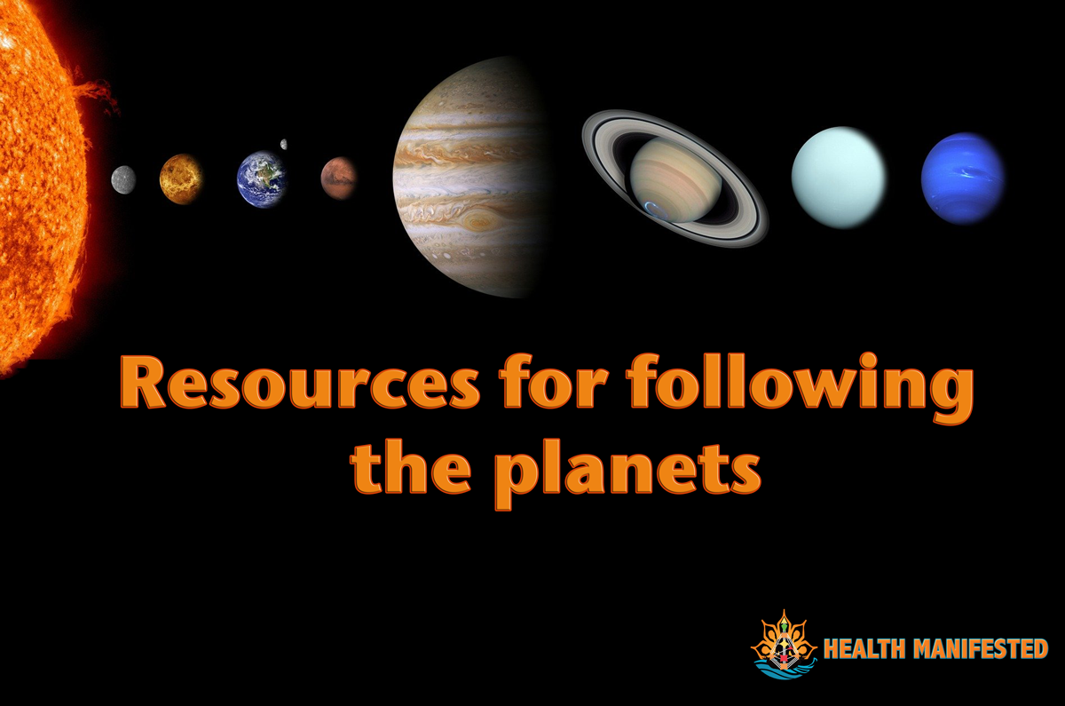 Resources for following planets
