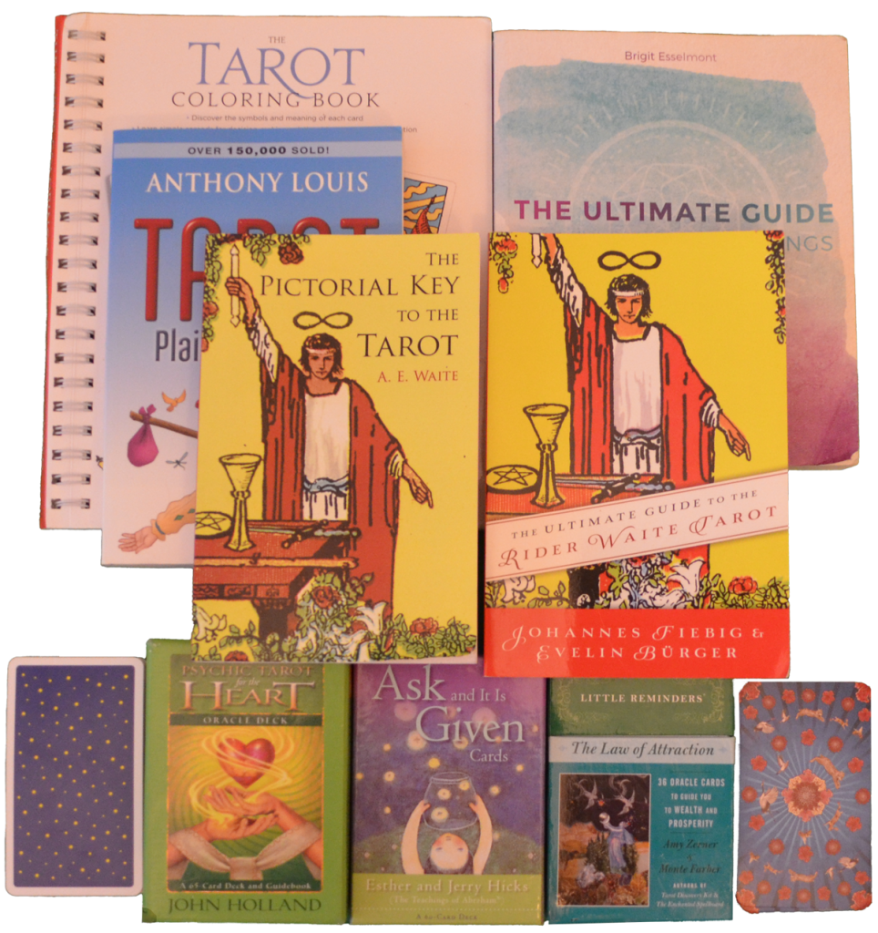 Tarot Cards and Books Health Manifested