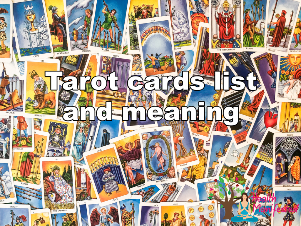 Tarot Cards Deck List