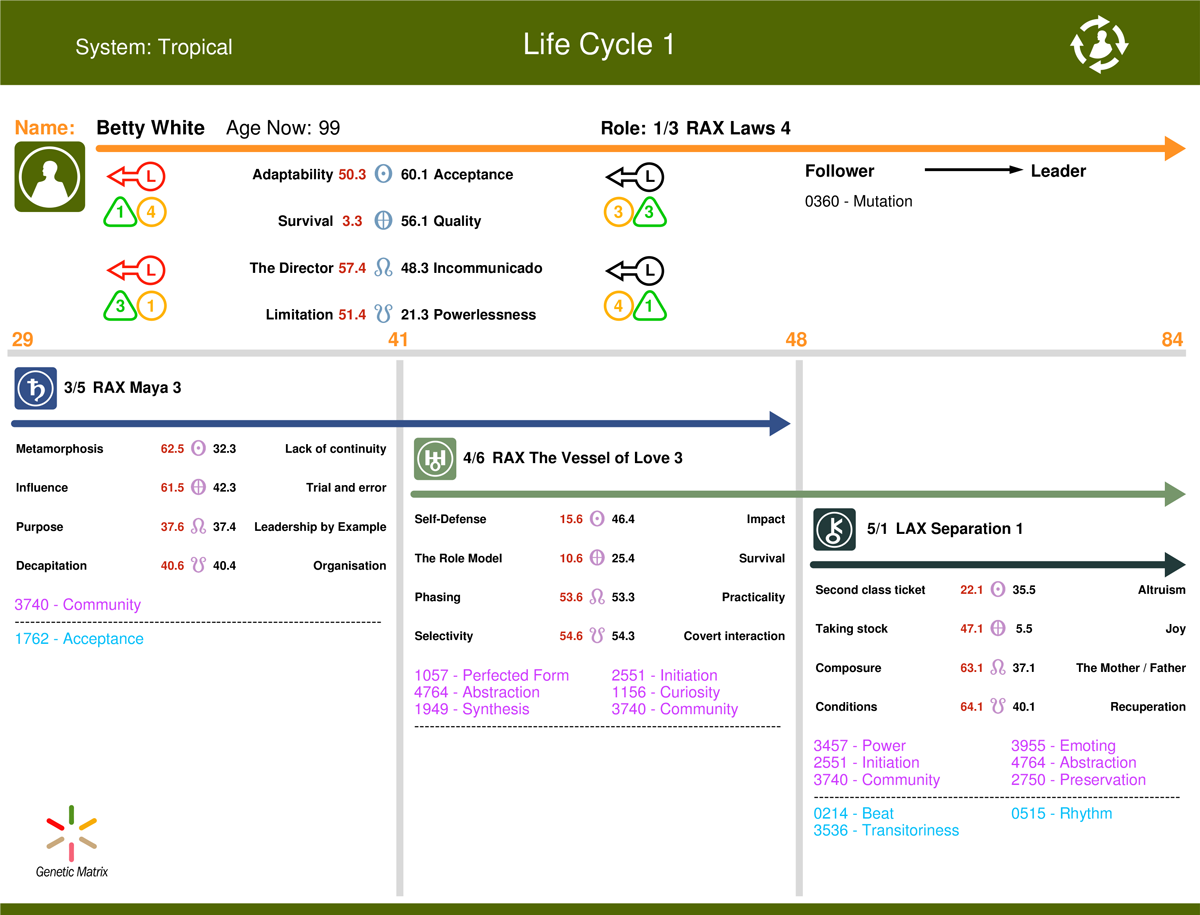 Human Design Life Cycles Chart
