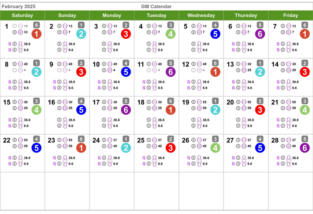 Human Design Calendar February 2025 Health Manifested